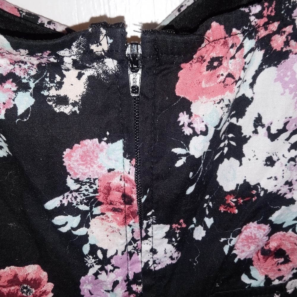 Charlotte Russe Floral Racer Back Midi Dress L - Picture 4 of 5